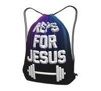 Trainer String Bags Reps For Jesus Gym Bag Ideal Pull String Sport Bags Waterproof Drawstring Backpack For Outdoor Holidays Shopping