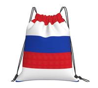 Trainer String Bags Russian Flag Print Sports Back Pack Foldable Pull String Sport Bags Unisex Gym Bag For Beach Shopping Outdoor