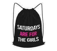 Trainer String Bags Saturdays Are For The Girls Gym Bag Foldable Drawstring Bag Lightweight Drawstring Backpack For Beach Yoga Outdoor