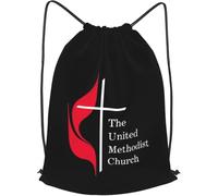 Trainer String Bags United Methodist Church Pull String Sport Bags Waterproof Sports Back Pack Unisex Drawstring Bag For Yoga Beach Outdoor