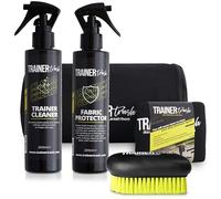 Trainer Trash Shoe Cleaning & Protection Kit Includes Shoe Washing Machine Bag, Powerful Cleaner Spray, Waterproof Protector Spray and Brush - Shoe care kit for Trainers, Sport Shoes, Suede Boots
