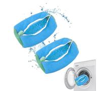 Trainer Washing Machine Bag,Shoe Washing Machine Bag, Laundry Shoe Bags for Washing Machine for All Shoe Types & Sizes, 360° Wrap-Around Cleaning, Shoe Washing Bag for Washer & Dryer (BLUE - 2PCS)