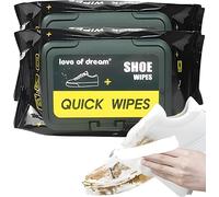 Trainer Wipes & Shoe Cleaning Wipes - Heavy Duty Sneaker Cleaner for Everyday Use | Removes Dirt & Mud for Leather, Canvas & Synthetic | Love of Dream
