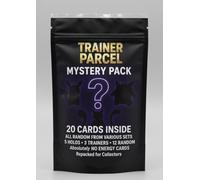 TrainerParcel Trading Card Mystery Pack, 20 Cards Including 5 Holos and 3 Trainers, Premium Collector's Edition, No Energy Cards