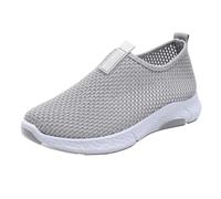 Trainers 39 Bright Sole Breathable Women's Slip On Trainers Memory Foam | Sports shoes, flat, non-slip sole, jogging shoes, stylish design, mesh casual shoes, low-top, slip-in hiking shoes
