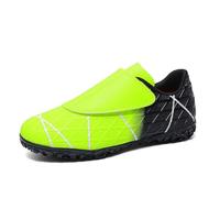 Trainers Boys Touch Fastening Shoes Boys Canvas Low Top Hook Loop Closure Lightweight Football Training Athletic Sports Shoes Plimsolls Gym Green