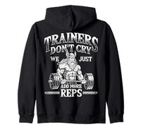 Trainers Don't Cry Personal Trainer Gym Training Fitness Zip Hoodie