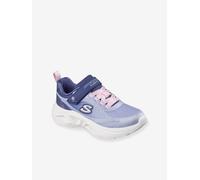 Skechers Girls S-Lights: Sola Glow 2.0 - Dazzle Steps Sneaker in Navy Blue/Pink, Size 12 | Textile/Synthetic