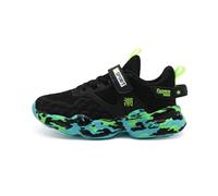 Trainers for Girls Size 4 - Boys Girls Tennis Running Shoes Soft Mesh Breathable Athletic Sports Gym Sneakers for Little Big Kid (Green 2 Big Kids)