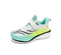 Trainers for Girls with Thin Mesh Lace Up Thick Sole Jogger Sneakers Comfy Camping Hiking Lounge Shoes Breathable Padded Jogging Trainers for Kids Plain Soft-Touch Sneakers Sky Blue