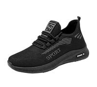 Trainers For Men Mesh Slip On Shoes Breathable Non Slip Walking Shoes Lightweight Comfortable Running Sneakers Soft Chunky Sole Cushion Sneakers With Arch Support Outdoor Hiking Trekking Trainer