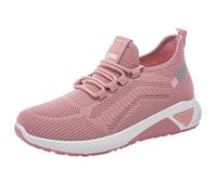 Trainers For Women Chunky Lace Up Non Slip Walking Shoes With Arch Support Breathable Mesh Low Top Orthopedic Sneakers Lightweight Comfortable Road Running Shoes Sports Tennis Trainers Casual Outdoor