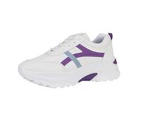 Trainers For Women Chunky Non Slip Walking Running Shoes With Arch Support Lightweight Comfortable Orthopedic Tennis Shoes Memory Foam Sports Trainers Lace Up High Top Safety Sneakers Casual Outdoor