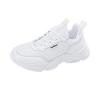 Trainers for Women Eco Friendly Vegan Leather Trainers Recycled Rubber Sole with Arch Support and Timeless Sneaker Barefoot Shoes Womens White