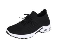 Trainers For Women Mens Air Cushion Orthopedic Trainers Breathable Mesh Walking Sneakers Non-Slip Chunky Soft Sole Running Road Sneakers With Arch Support Lightweight Casual Shoes Sports Jogging