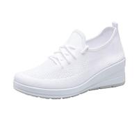 Trainers For Women Slip On Low-Top Mesh Trainers Breathable Lightweight Walking Shoes Non-Slip Garden Shoes Chunky Platform Orthopedic Running Road Sneakers Holiday Summer Event Occasion Classic