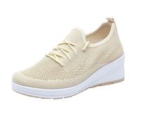 Trainers For Women Slip On Low-Top Mesh Trainers Breathable Lightweight Walking Shoes Non-Slip Garden Shoes Chunky Platform Orthopedic Running Road Sneakers Holiday Summer Event Occasion Classic