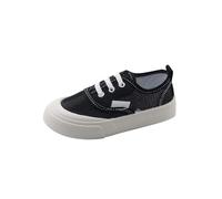 Trainers Girls Boys Canvas Shoes Lace-Up Shoes Kids Low Top Low Shoes Indoor Shoes Breathable Canvas Shoes Indoor Trainers Leisure Shoes Trainers Children's Shoes Sports Shoes 1, black, 9.5 UK Child