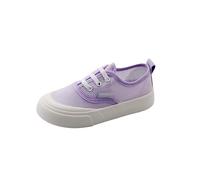 Trainers Girls Boys Canvas Shoes Lace-Up Shoes Kids Low Top Low Shoes Indoor Shoes Breathable Canvas Shoes Indoor Trainers Leisure Shoes Trainers Children's Shoes Sports Shoes 1, purple, 10 UK