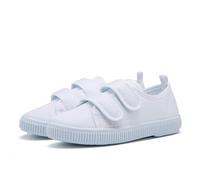 Trainers Girls for Kids - Lightweight First Walking Nursery Sneakers for Boys/Girls | (Sizes 22-41) White Indoor Dance Shoes Kids Sports Shoes Bright Sole, Silver1, 11.5 UK Child
