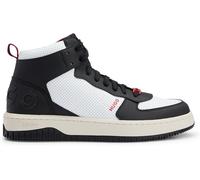 Trainers HUGO Mens White High Top Sneakers With Logo - Kilian Hito