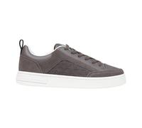 Trainers in suede with all-over logo and rubber sole - male - Armani Exchange - Sneakers - Gray - 10 UK - Shoes 10 UK