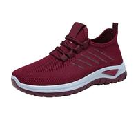 Trainers Men Casual Leather Shoes for Women Slip On Design with Zip Fastening Sporty Style in Durable Leather Cushioned Footbed & Arch Support Outdoors Red
