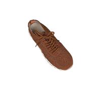 Trainers Men Casual Leather Shoes for Women Slip On Design with Zip Fastening Sporty Style in Durable Leather Cushioned Footbed & Arch Support Outdoors Brown