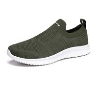 Trainers Men Running Shoes Business Rib Runner Sportschuhe Breathable Lightweight Trainer Water Trail Gym for Fitness Wide Fit Tennis Sports Training Army Green