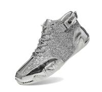 Trainers Men Running Shoes Men's Air Mesh Slip On Walking Shoe Breathable Lightweight Trainer Arch Support Road Athletic Rebound Core Unisex Wide Barefoot Driving Yoga Silver