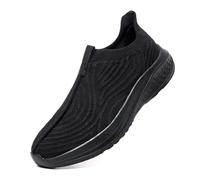 Trainers Men Running Shoes Mens Extra Wide Fit Women Outdoor Arch Support Road Athletic Rebound Core Walking for Tennis Sports Training Black