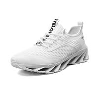 Trainers Men Running Shoes Sneakers Comfortable Breathable Lightweight Trainer Beach Water for Gym Mens Non-Slip Unisex Wide Barefoot Walking Athletic Fitness White
