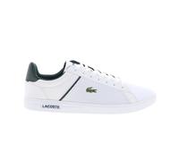 Lacoste Lite Base Men's 224 White and Dark Green Trainers (UK Footwear Size System, Adult, Men, Numeric, Medium, 8)