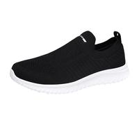Trainers Mens Mesh Slip On Shoes Breathable Comfortable Non Slip Walking Shoes Lightweight Running Sneakers Casual Gym Fitness Wedge Sneaker Outdoor Trainers Hiking Trekking Trainer Silver