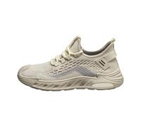 Trainers Size 12 UK Adult Men Vliegende Mesh Oppervlakte Bron Lage Dikke Zool Sport Casual Shoes Mens Casual Shoes Size 10 (Beige, 10)