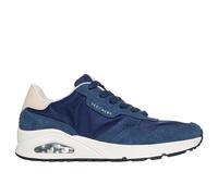 Skechers Men's UNO - Vintage Dayz Sneaker in Navy Blue, Size 7 | Leather/Textile