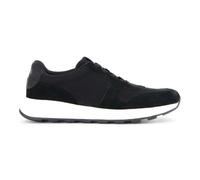 TOMS Men's Trvl Lite Retro Sneaker, Water Repellant Black Suede/Vintage Twill, 7.5 UK