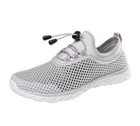 Trainers Walking Shoes Girls Air Cushion Athletic Sneakers Fashion Platform Leather Quick Drying Chunky Colorful Lifestyle for Flat Feet Plantar Fasciitis Fitness Outdoor Grey