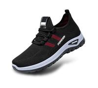 Trainers Walking Shoes Girls Air Cushion Athletic Sneakers with Memory Foam Mesh Sport Casual Dad Streetwear Summer Outdoor Fitness Black
