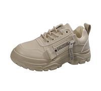 Trainers Walking Shoes Girls lace-up Casual Orthopedic for Women Platform Classic Sneakers Breathable Running Sparkly Wide fit Women's Size Khaki