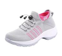 Trainers Walking Shoes Girls Ladies Breathable Sneakers Orthopedic for Women Lightweight Comfortable Wedge Waterproof Rain Boots Sparkly Wide Fit Spring Summer, Hiking Trekking Pink