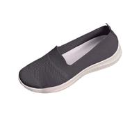 Trainers Walking Shoes Girls Ladies Breathable Sneakers Zero Drop Sole Lightweight Comfortable Wedge Running Sparkly Wide Fit for Spring Summer, Hiking Trekking Dark Gray