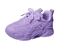 Trainers Walking Shoes Girls Trail Running Sneakers Orthopedic for Women Lightweight Comfortable Wedge Chunky Colorful Lifestyle Flat Feet Plantar Fasciitis Fitness Outdoor Purple