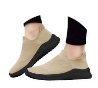 Trainers Walking Shoes Girls Womens with Memory Foam Lightweight Non Slip Tennis Workout Comfortable Working Jogging Sneakers for Ladies Khaki