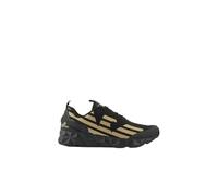 Trainers with Eagle Logo - male - Emporio Armani EA7 - Sneakers - Black - 8 UK - Shoes 8 UK