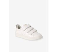 Trainers with Hook-&-Loop Fasteners for Children printed white