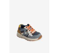 Trainers with Laces & Zip, for Babies denim blue