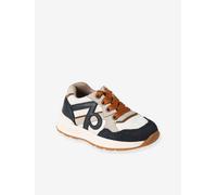 Trainers with Laces & Zip, for Babies ecru