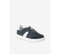 Trainers with Laces & Zip for Children navy blue