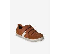 Trainers with textile and touch-and-close fastening for children brown